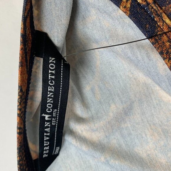 Peruvian Connection Womens Beatrice Dress Multicolor Size L Floral Knit - Picture 3 of 5